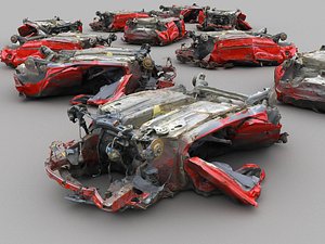 car wreck 16k 3D model