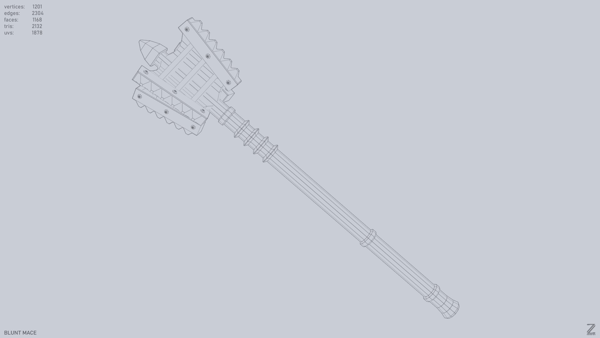 3D Blunt Mace TurboSquid 2231548