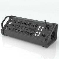 Allen Heath CQ-20B Ultra-Compact 20in  8out Digital Mixer with Wi-Fi Black 3D model