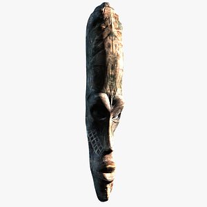 3d african mask idol model