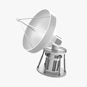 Telescope Radio 3D Illustration