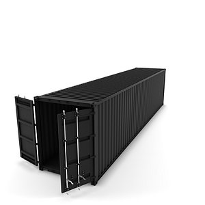 3d 40 cargo container model
