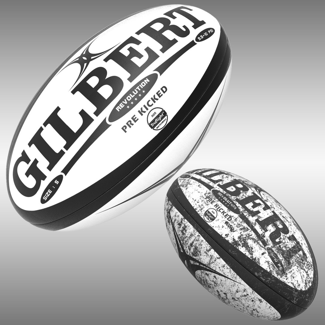 Rugby Ball Gilbert 3d Model