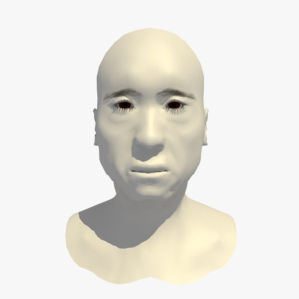 realistic head base mesh 3D model