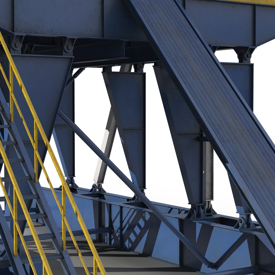 Fracking Gas Platform 2 3d Max