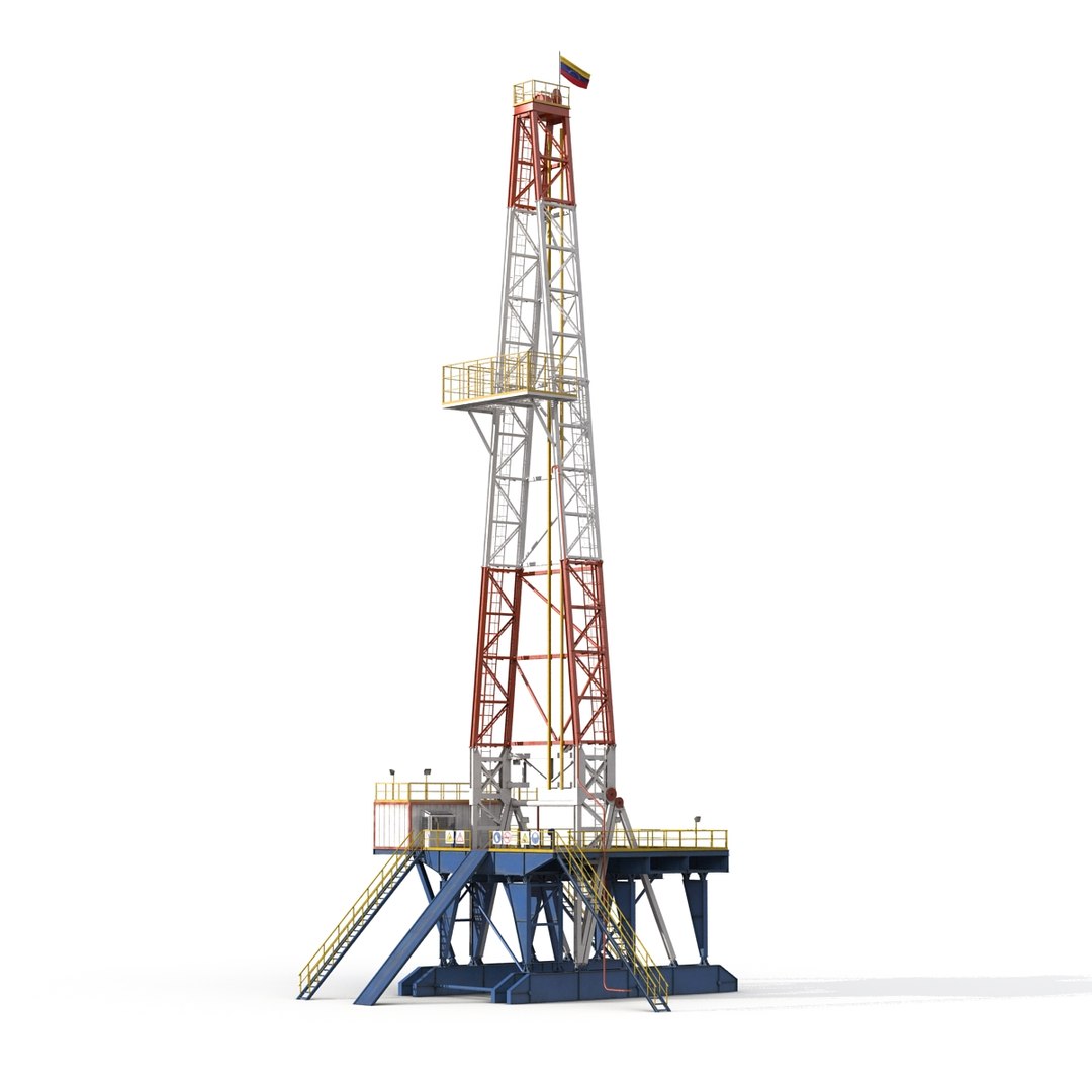 fracking gas platform 2 3d max