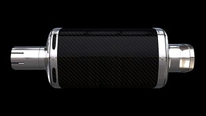 exhaust motorbike 3D model