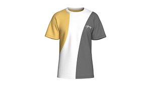 3D Men Urban Curve Tee model