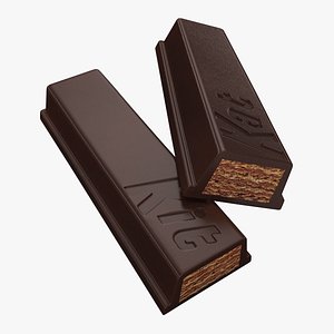 3d model realistic broken kit kat