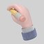 3D Stylized Cartoon Hands Animated Base