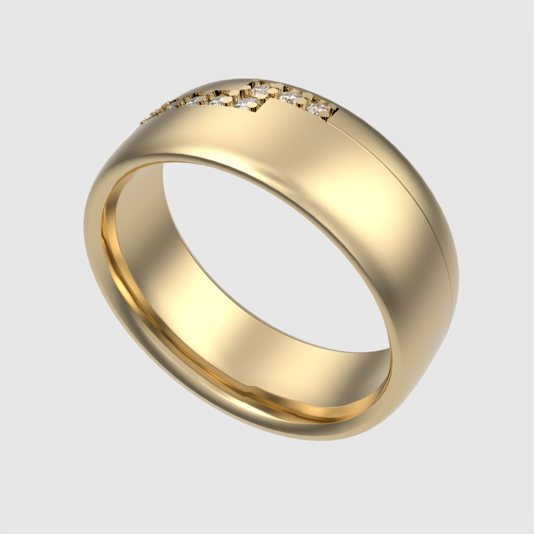 3D Contemporary Channel Ring JDBCo Model - TurboSquid 2344522