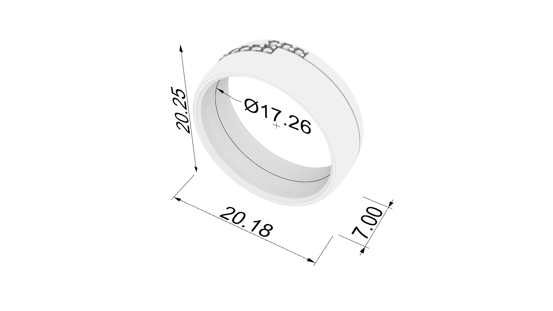 3D Contemporary Channel Ring JDBCo Model - TurboSquid 2344522