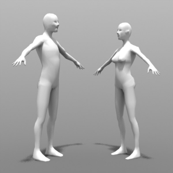 Modelos de figura humana de baixo polígono Modelo 3D - TurboSquid 499593