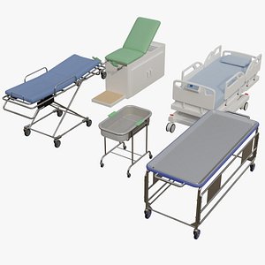 3D Hospital Props Collection 4 Basic model