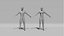 3D Simple Base Human Male Female Low Poly 3D model
