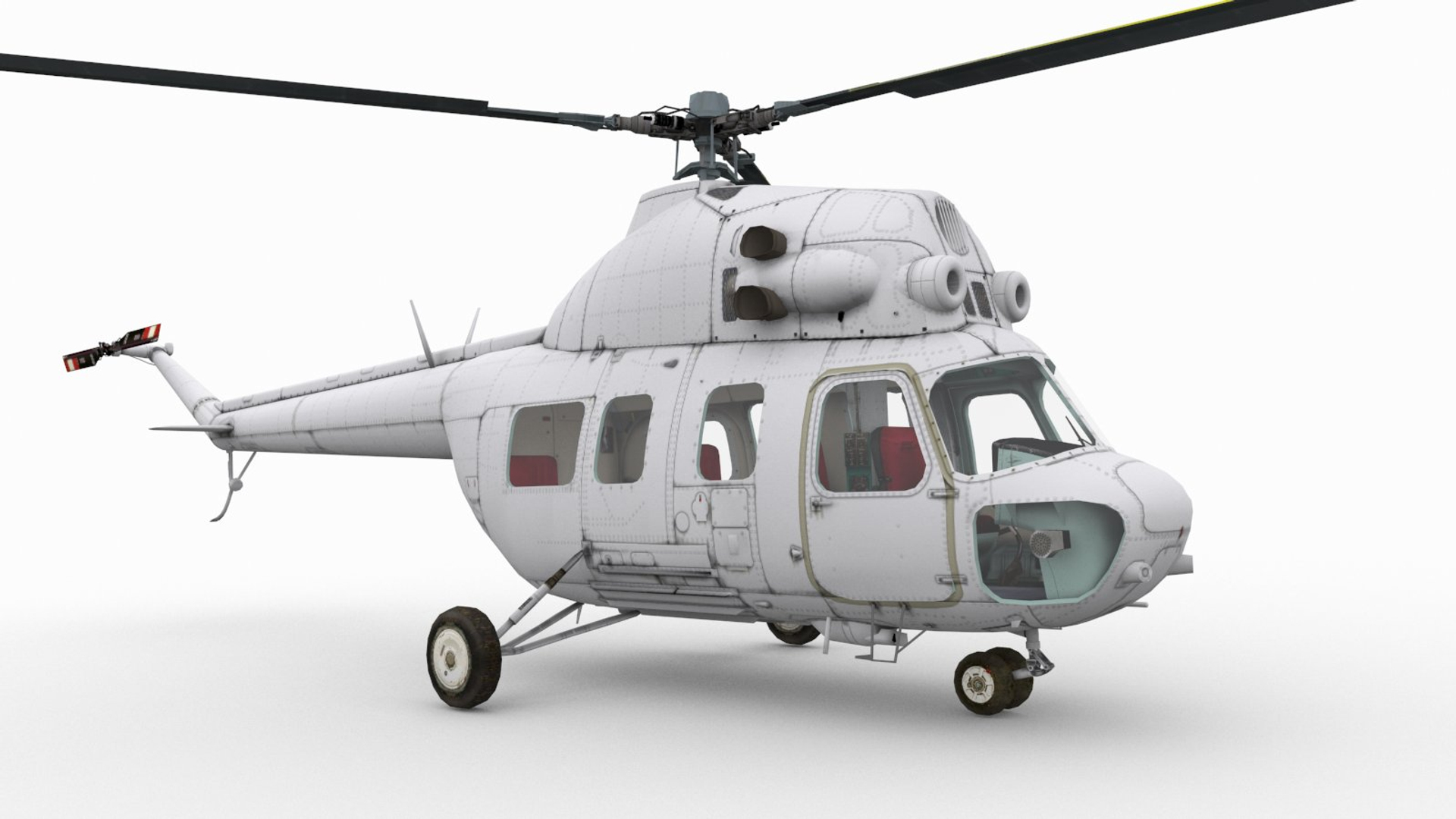 mil mi-2 3d obj
