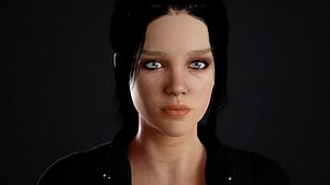 Unreal Engine 5 Maya Rigged Woman With Facial Blendshapes 3D