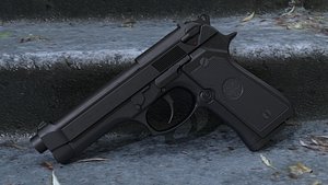 Beretta Low-poly Gameready PBR
