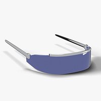 Y2K Chrome Wraparound Shield Sunglasses with Mirror Lens - Chromecore Prop