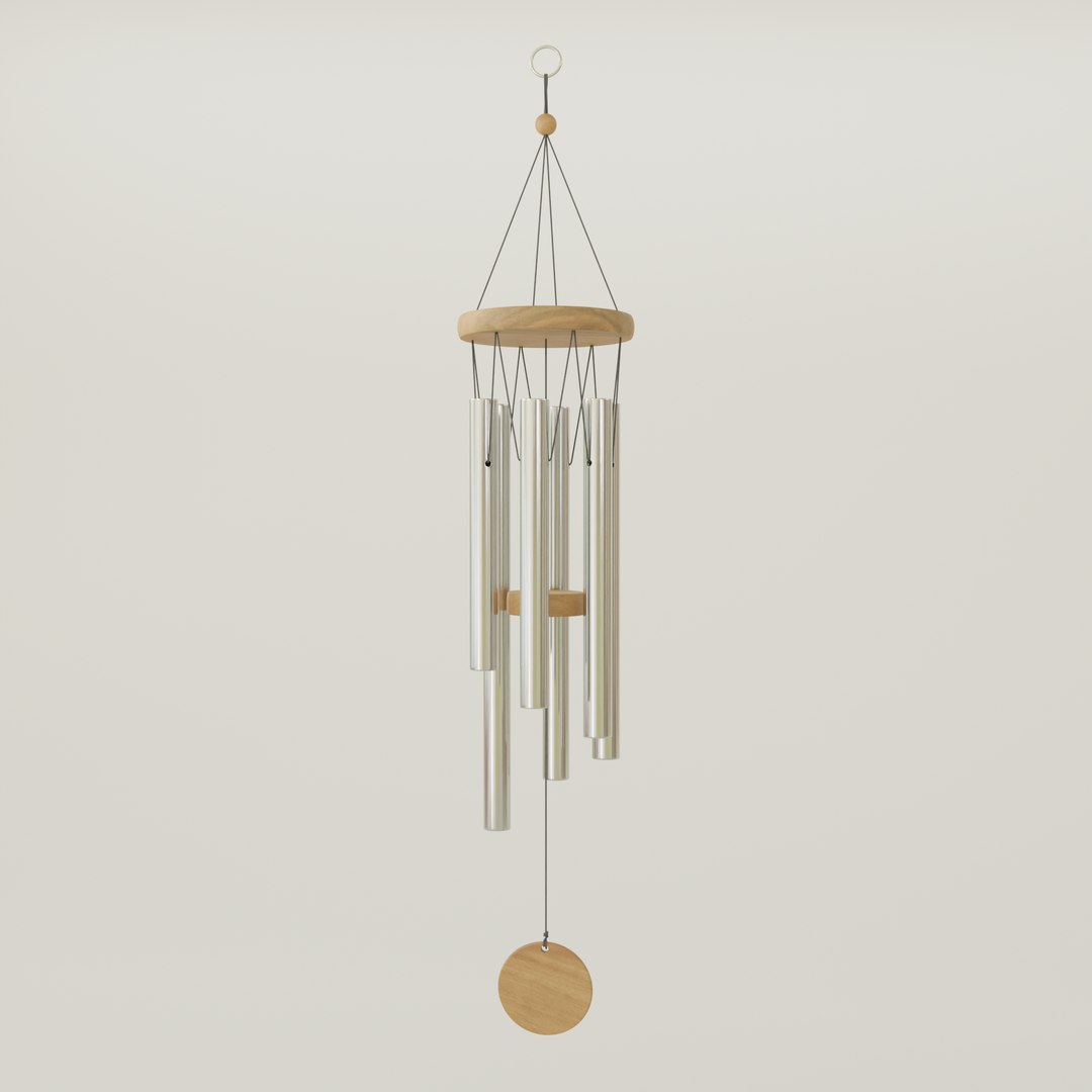 modelo 3d Metal Wind Chime TurboSquid 1976240