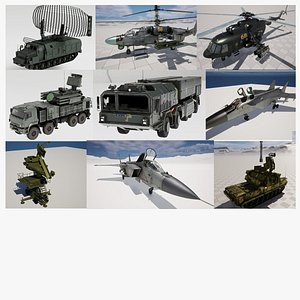 3D Russian Military Equipment Sets