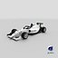 Tatuus IP-22 Season 2022 Race Car White Mockup 3D model
