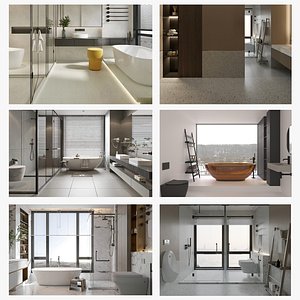 8 Modern Bathroom Interior Models Collection