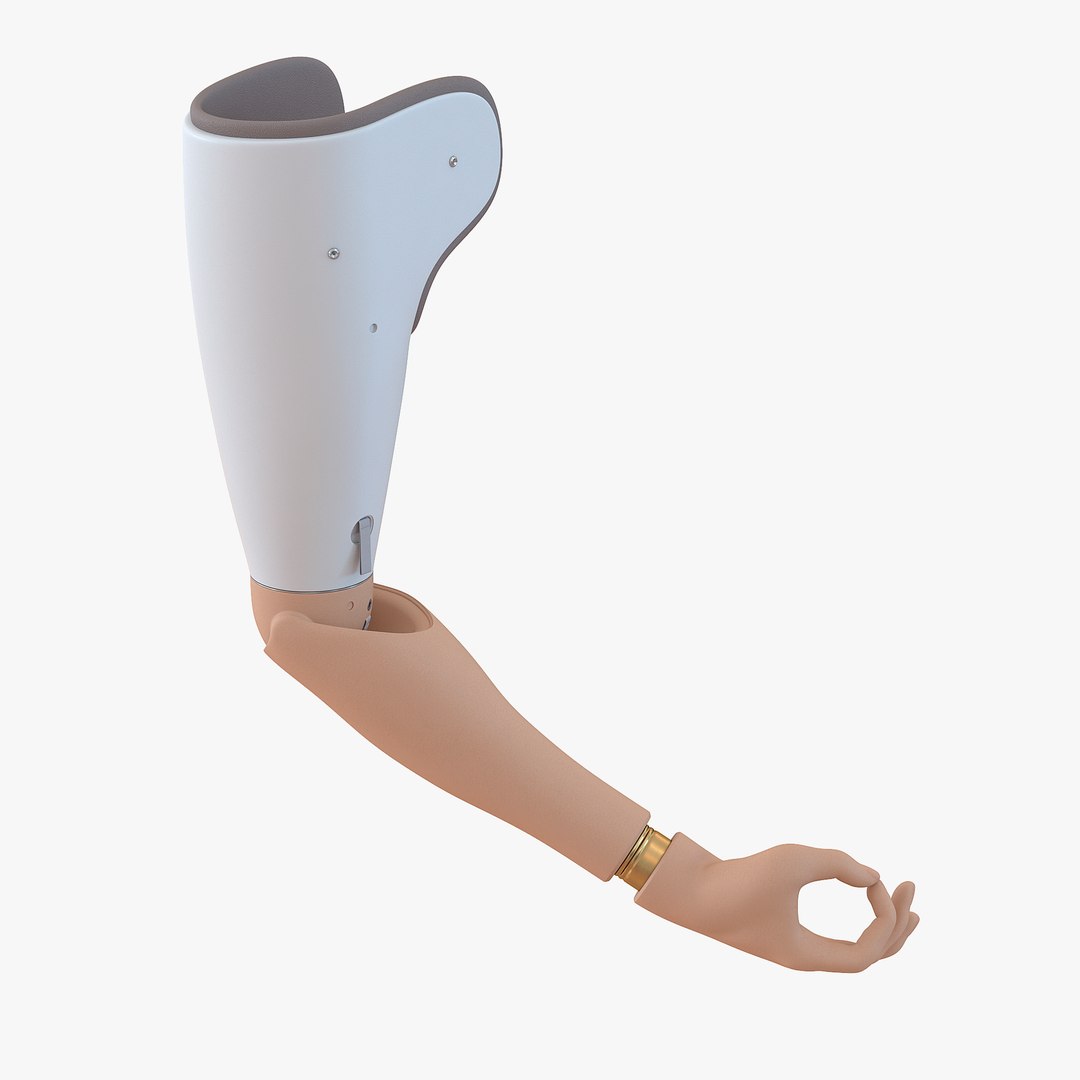Prosthetic Arm Rigged 3D model preview