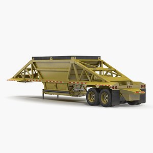 belly dump trailer rigged model