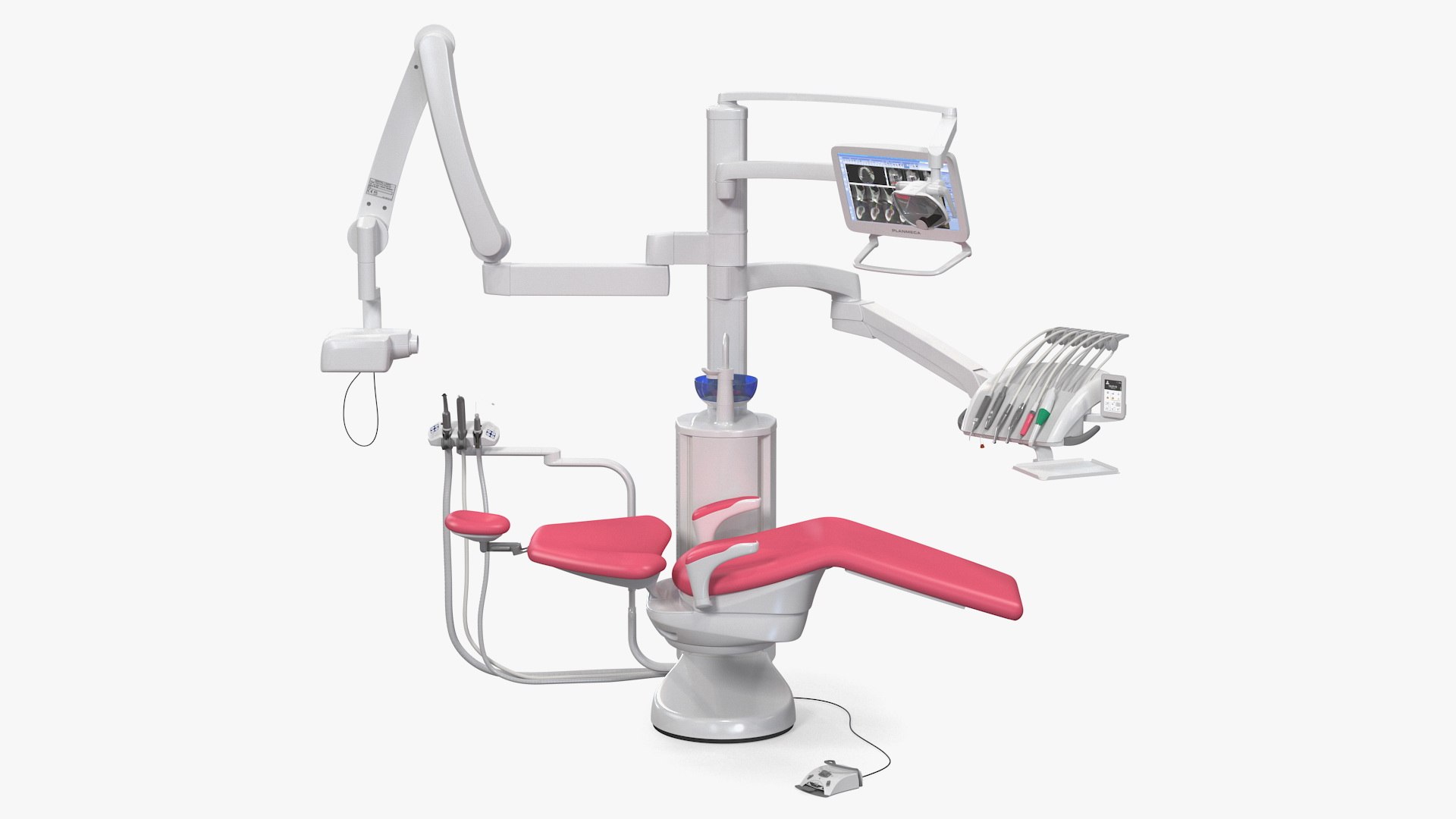 Planmeca Sovereign Classic Dental Unit Rigged 3D model preview