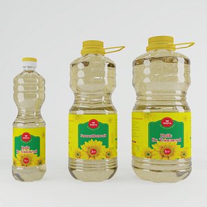 Plastic Bottles Collection 3D model