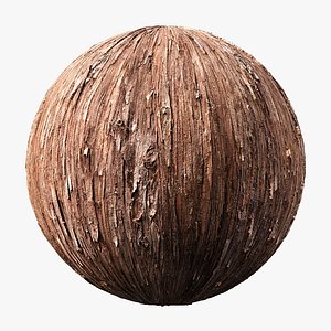 eastern red cedar bark tiled PBR 16K model