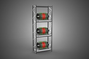 STACKED VERTICAL GARDEN TOWER FRAME ROTARY HYDROPONIC PLANT FARM 3D model