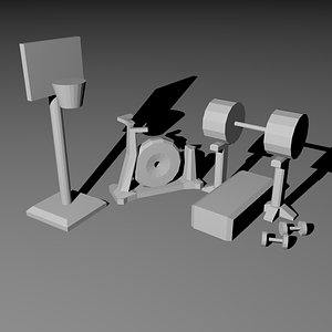 3D model weights gym sports