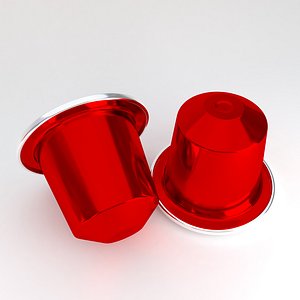 3D model Coffee Capsule Red