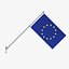 eu flags 3d model