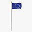 eu flags 3d model