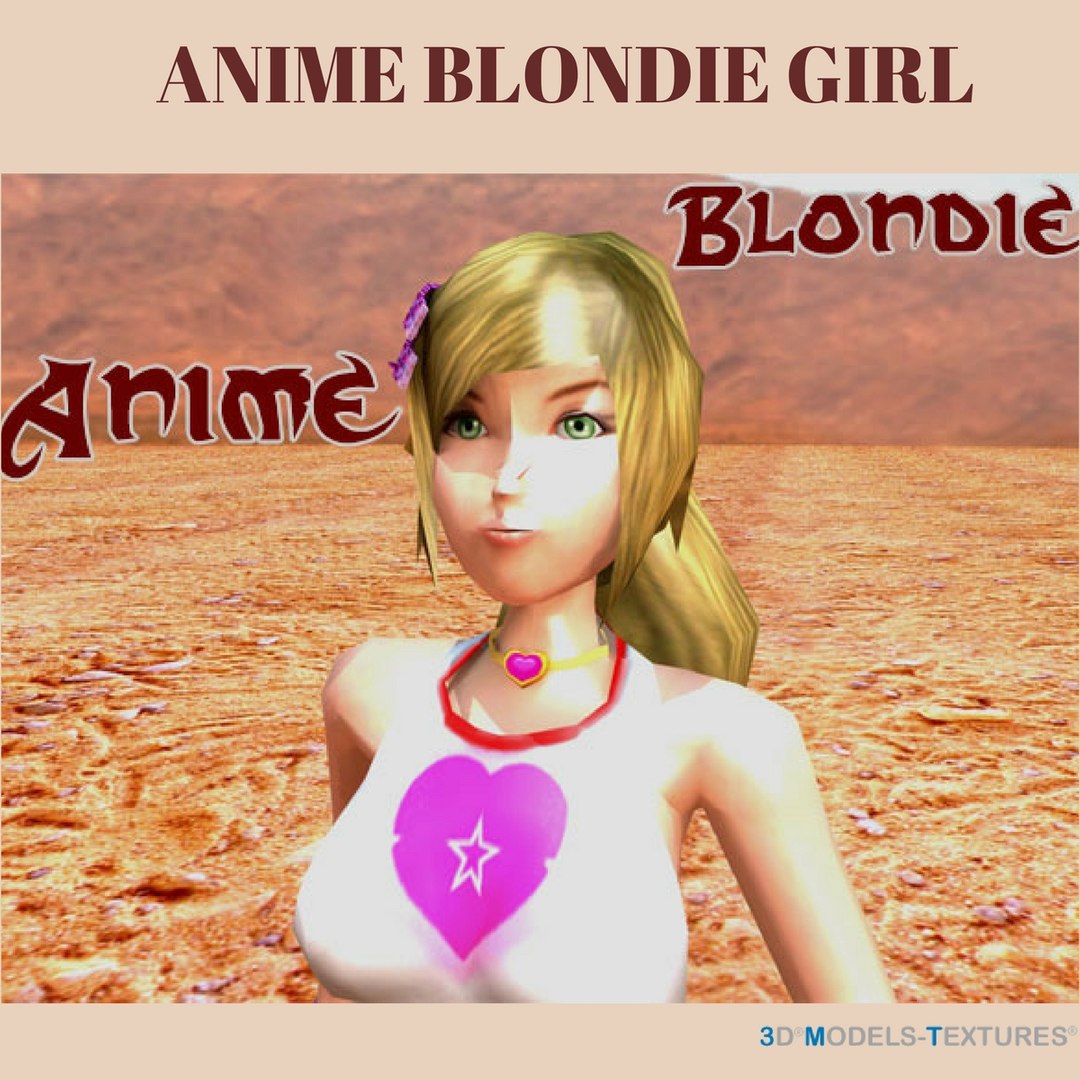 Anime Blondie Girl 3D Model - TurboSquid 1209162