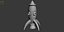 3D rocket model