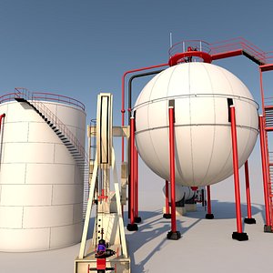 3D oil field model
