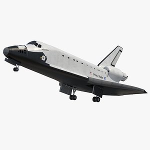 Space Shuttle Atlantis Rigged 3D Model