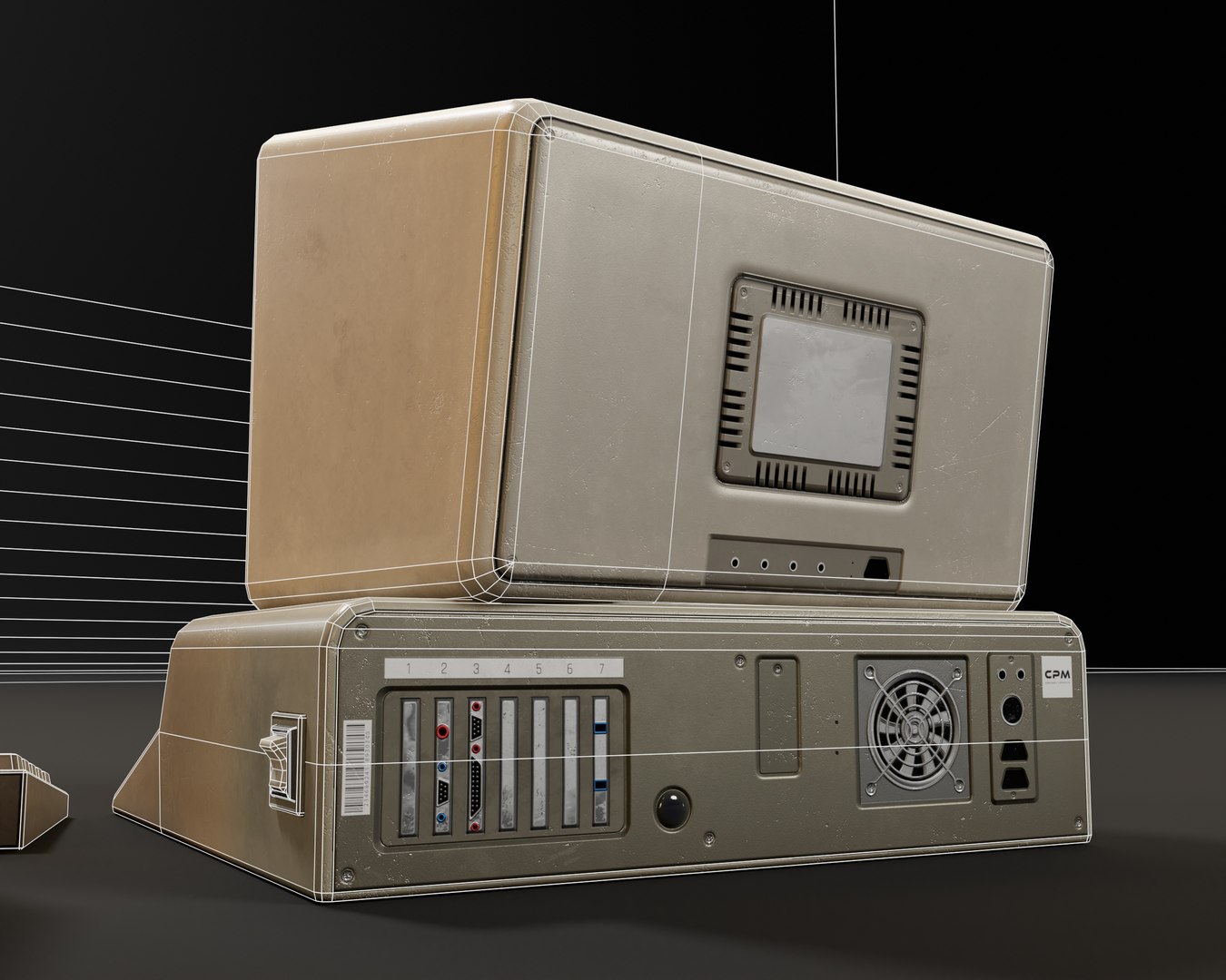 Sci-Fi Retro Monitors 3D Model - TurboSquid 2403783