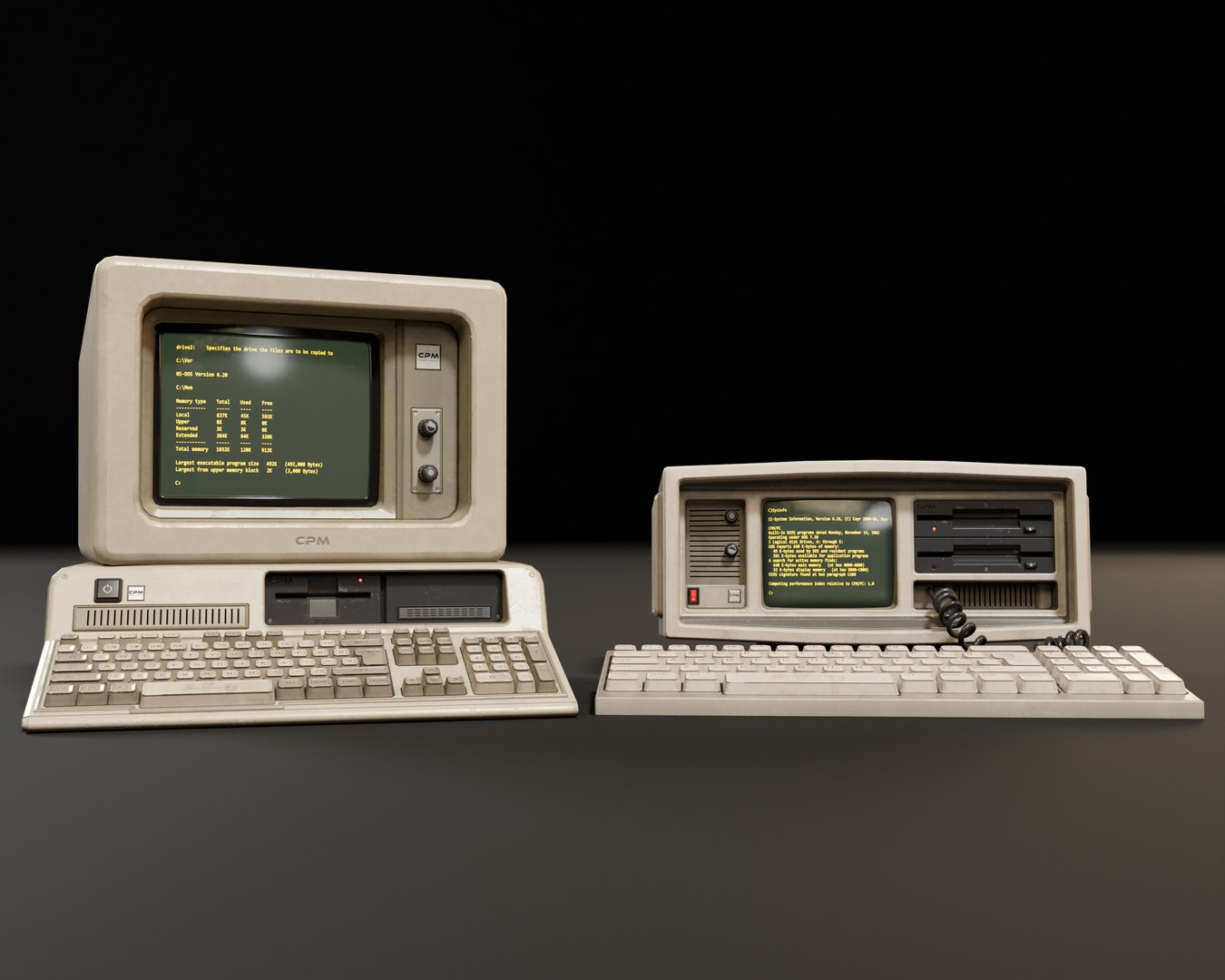 Sci-Fi Retro Monitors 3D Model - TurboSquid 2403783