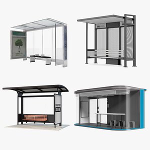 Bus Stops Collection 3 model