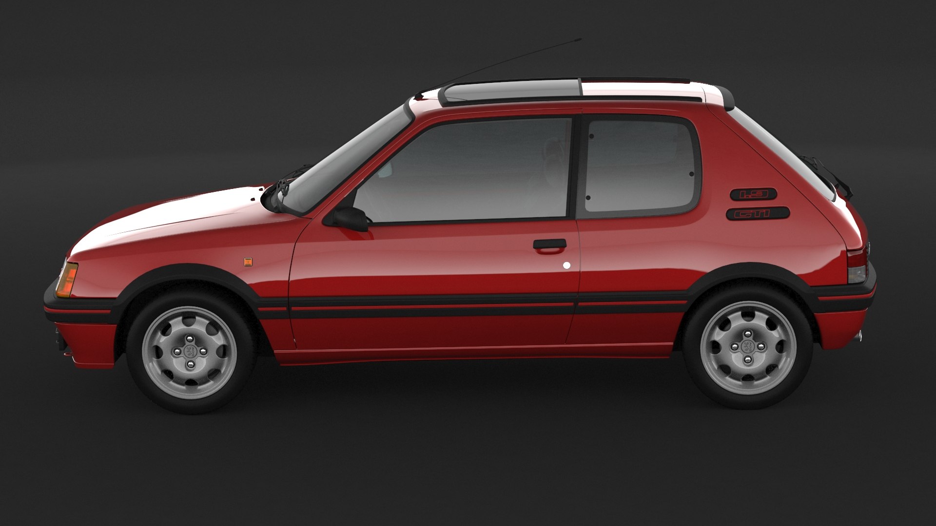 Peugeot 205 GTI 3D Model - TurboSquid 1971831