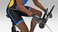 Sportsmen Training on Exercise Bike