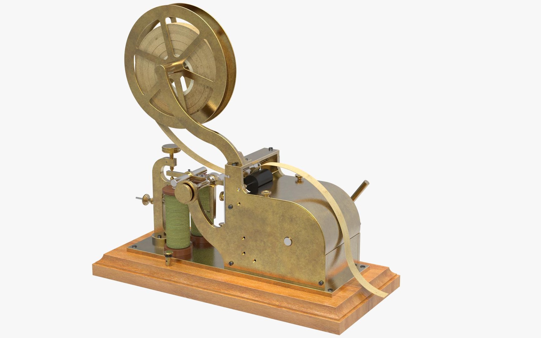 3d model old morse telegraph