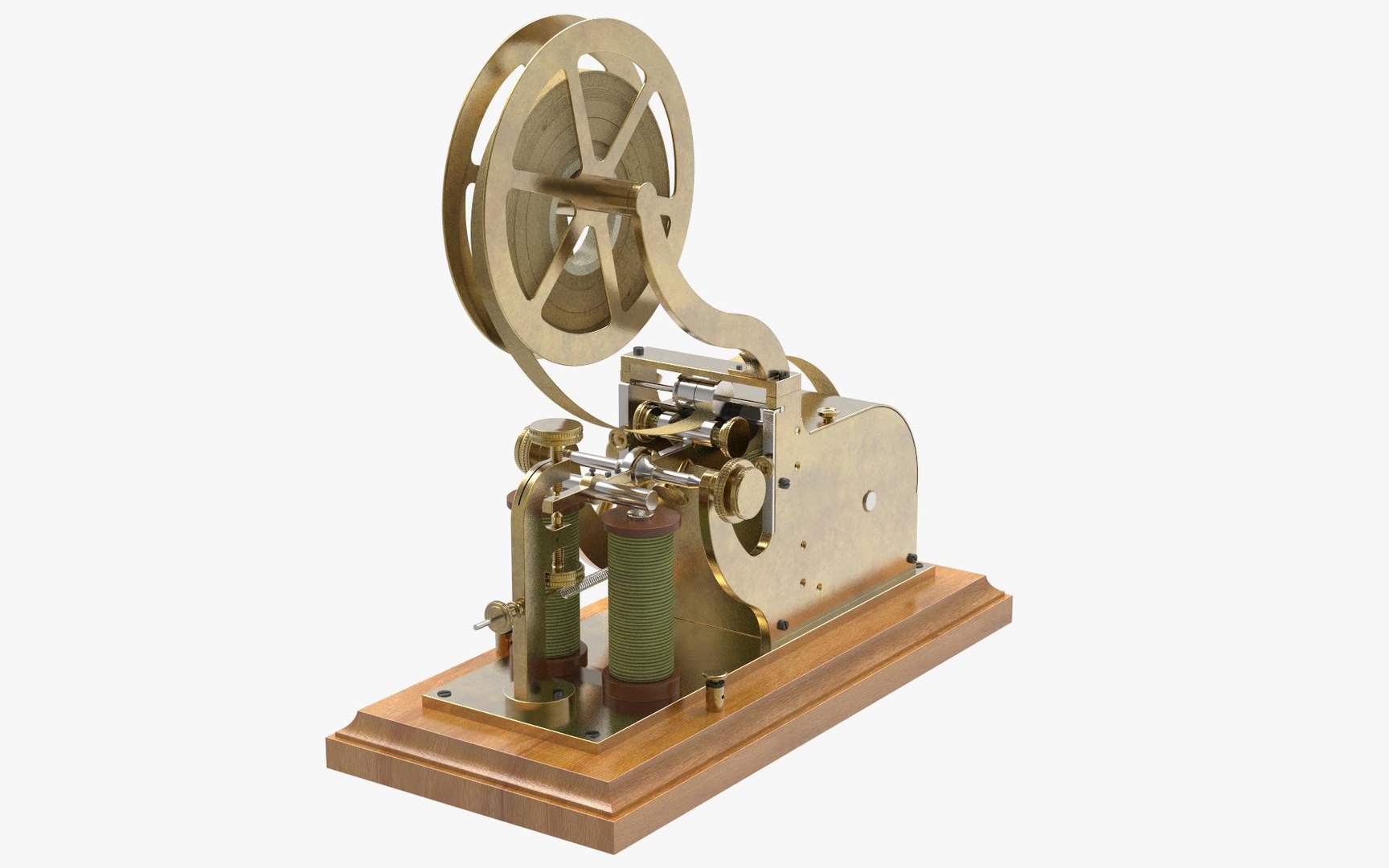 3d model old morse telegraph