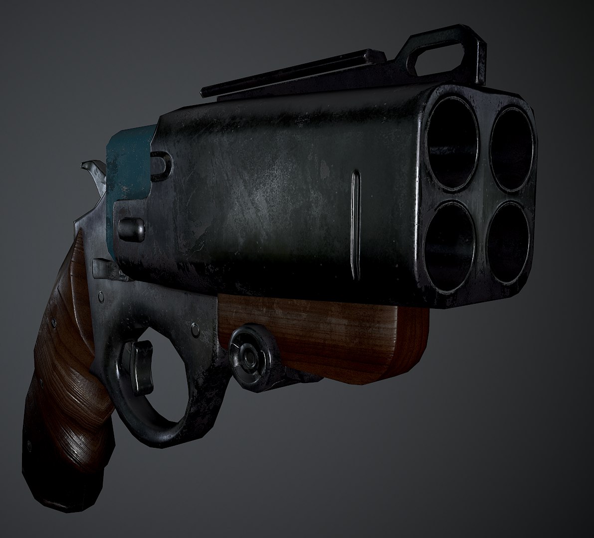 Low-poly wasp gun pistol 3D - TurboSquid 1632414