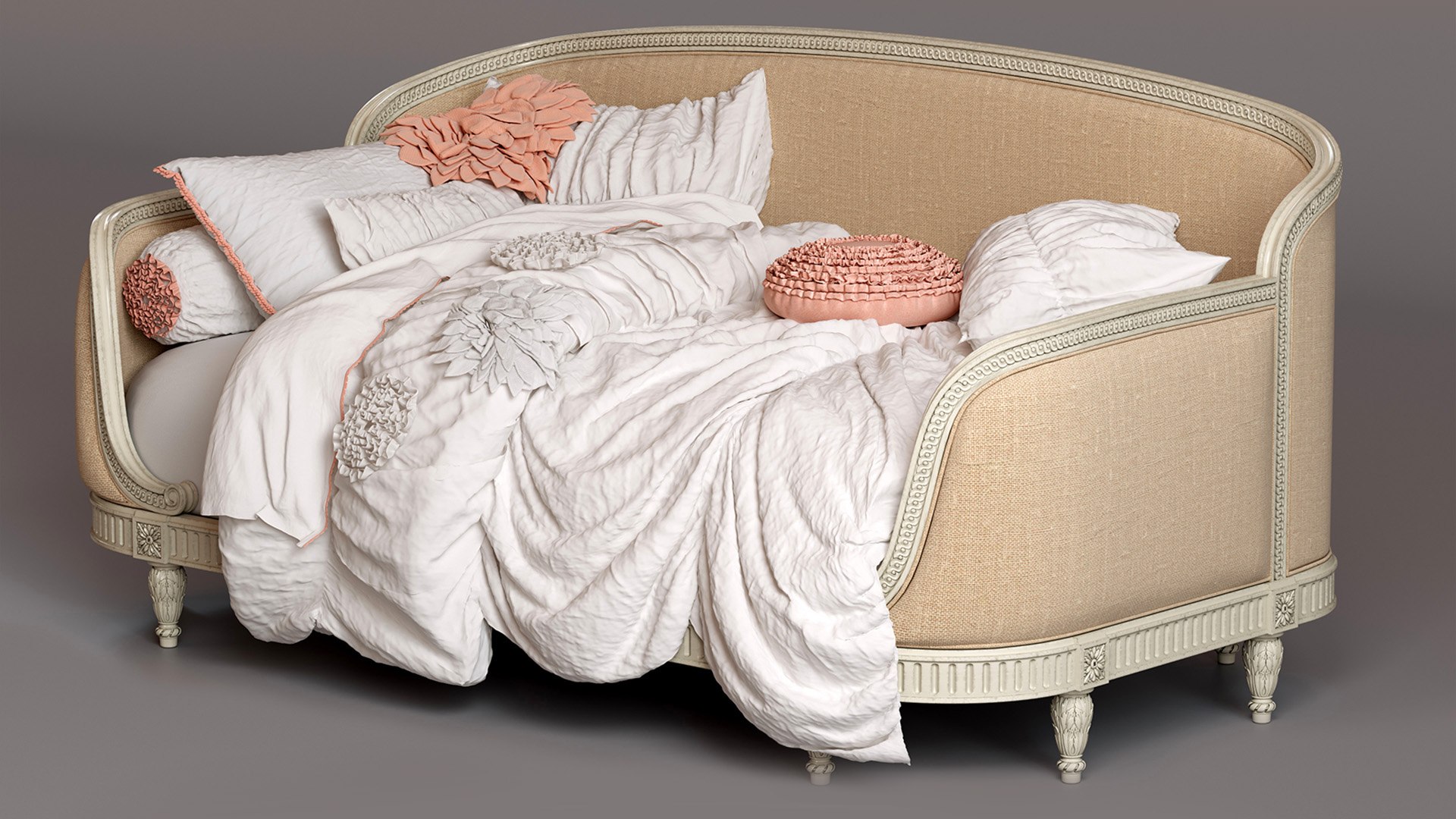 Bed Restoration Belle Upholstered Model - TurboSquid 1709809